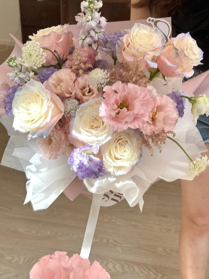 Soft Whisper Bouquet_ Pink Purple