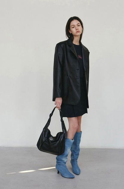 NICOLE SQUARE SHOULDER BAG_BLACK