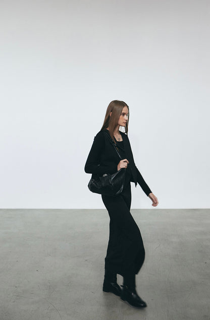 NICOLE SQUARE SHOULDER BAG_BLACK