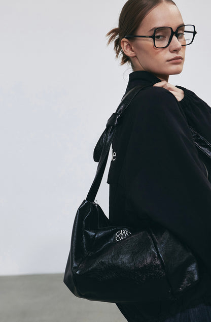 NICOLE SQUARE SHOULDER BAG_BLACK